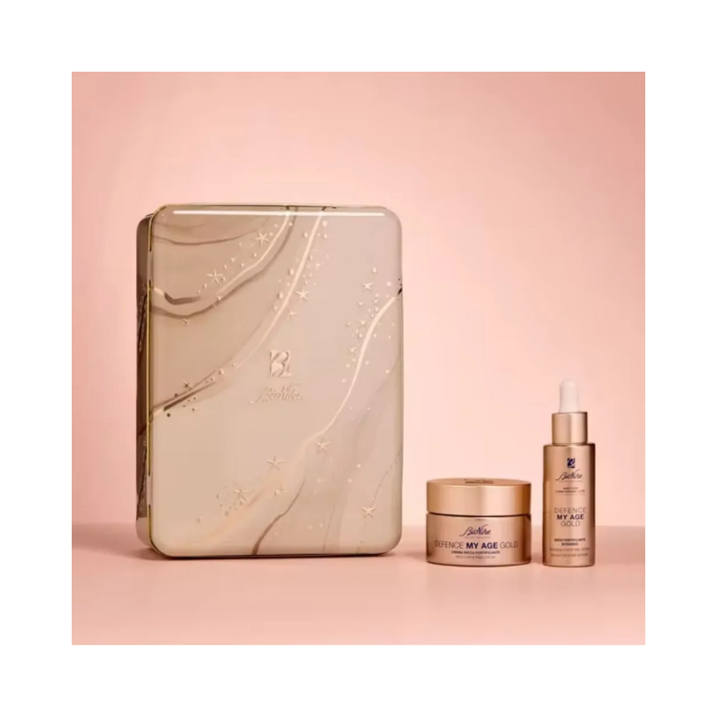 BIONIKE Defence My Age Gold CADOU – Ser Intensiv Fortifiant 30 ml + Cremă Bogată Fortifiantă 50 ml