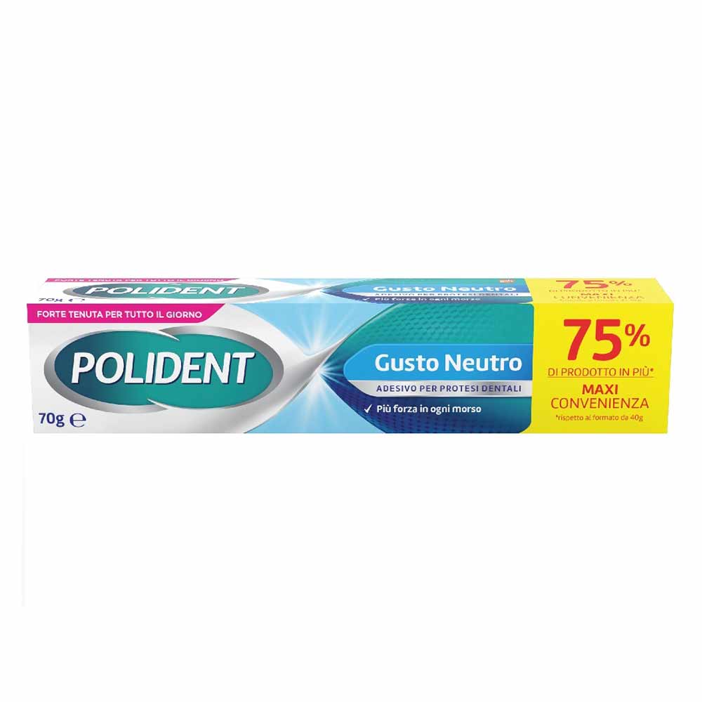 POLIDENT Adeziv pentru Proteză Dentară, fixare zilnică, gust neutru, 70 g