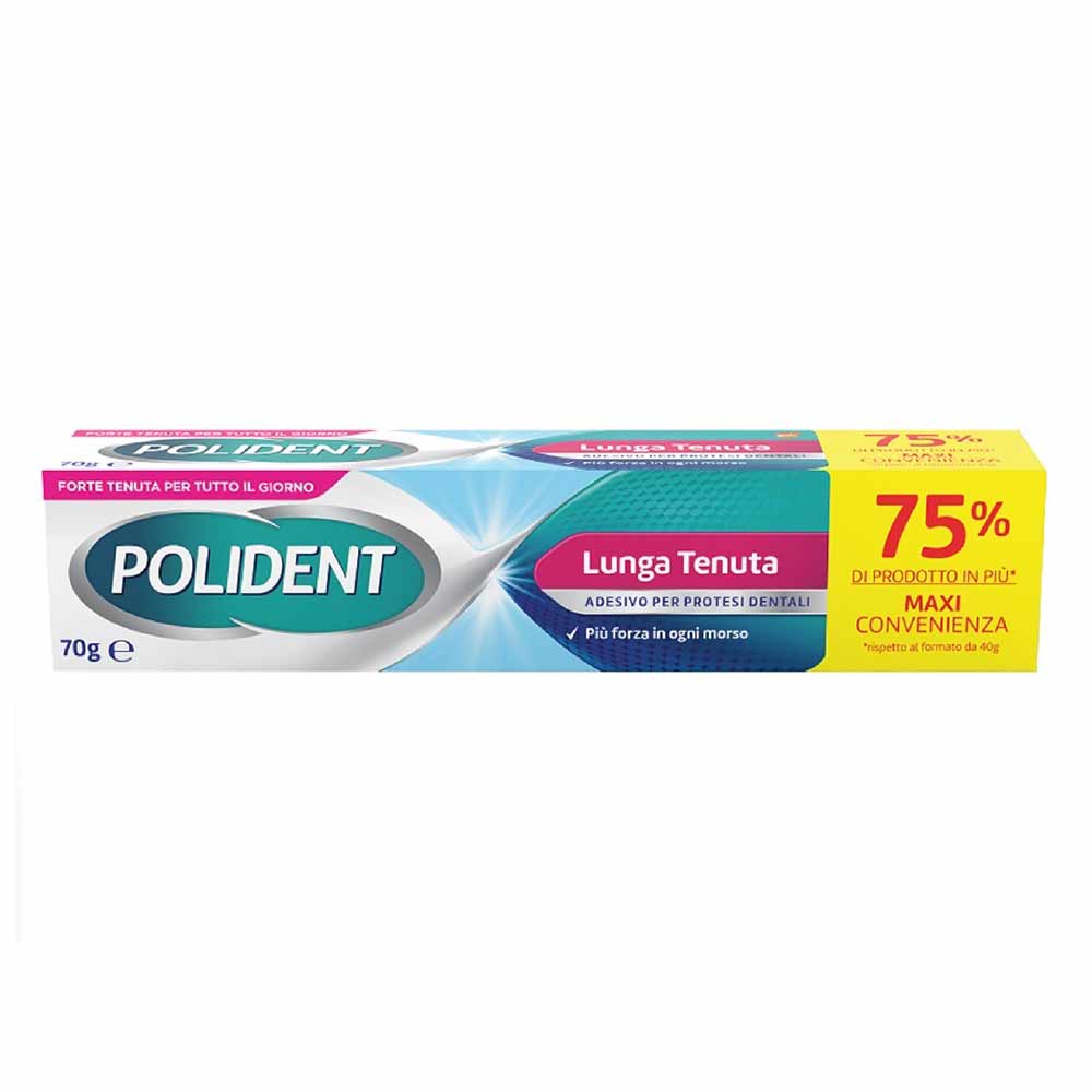 POLIDENT Fixare de Lungă Durată Adeziv pentru Proteză Dentară, gust mentă, 70 g
