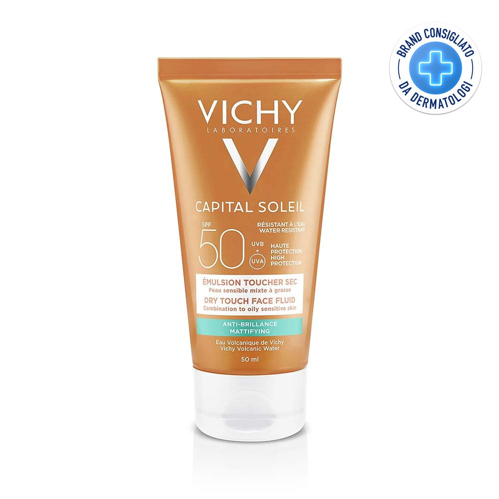 VICHY Capital Soleil BB Dry Touch SPF50 – Emulsie colorată matifiantă 50 ml