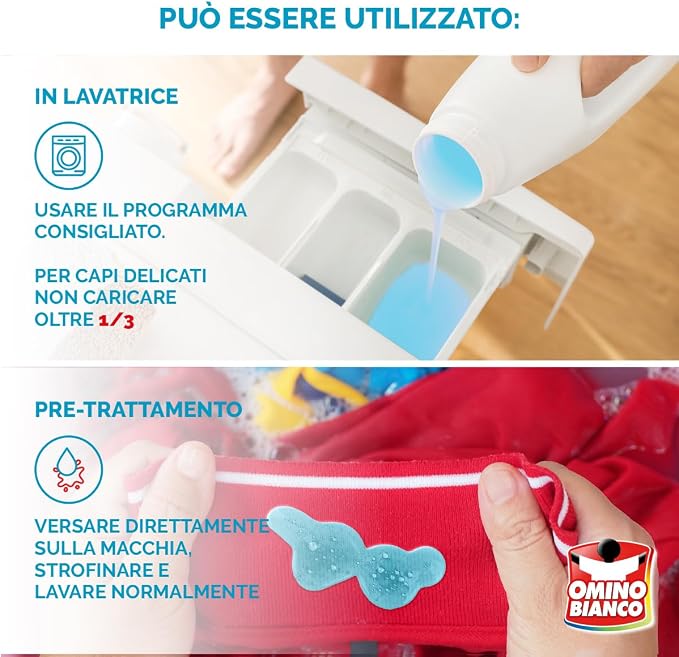 OMINO BIANCO Detergent lichid pentru rufe Muschio Bianco, 2240 ml