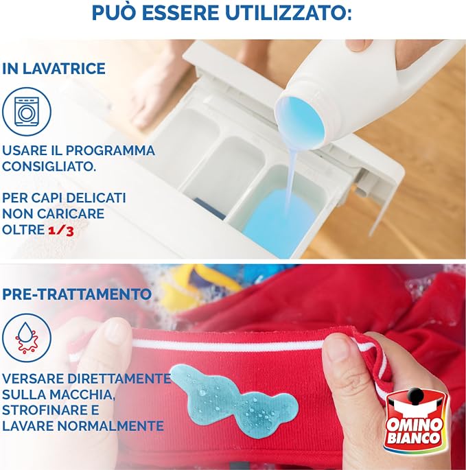 OMINO BIANCO Detergent lichid pentru rufe Color+, 2240 ml