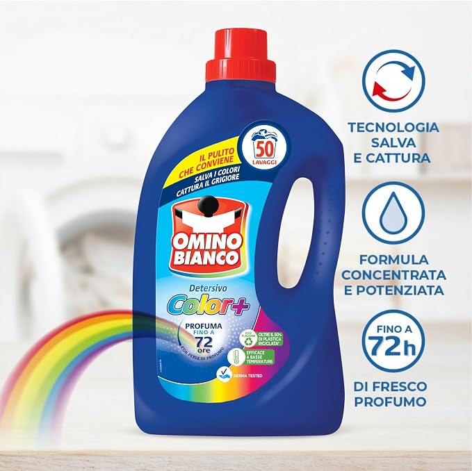 OMINO BIANCO Detergent lichid pentru rufe Color+, 2240 ml