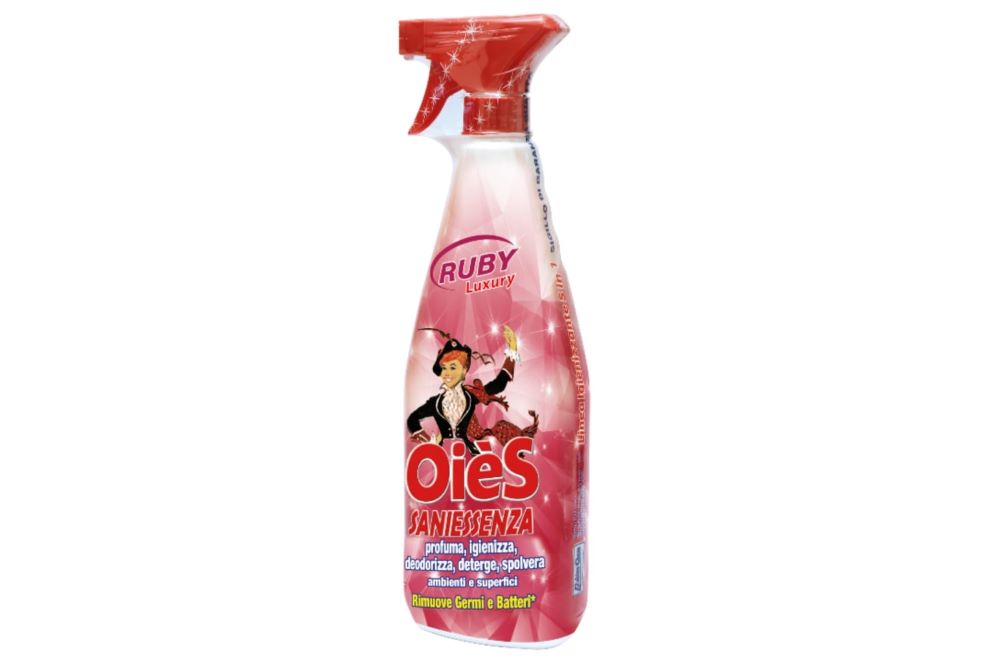 OIES Essenza 4 în 1 Ruby, spray parfumat pentru suprafețe și încăperi, 750 ml