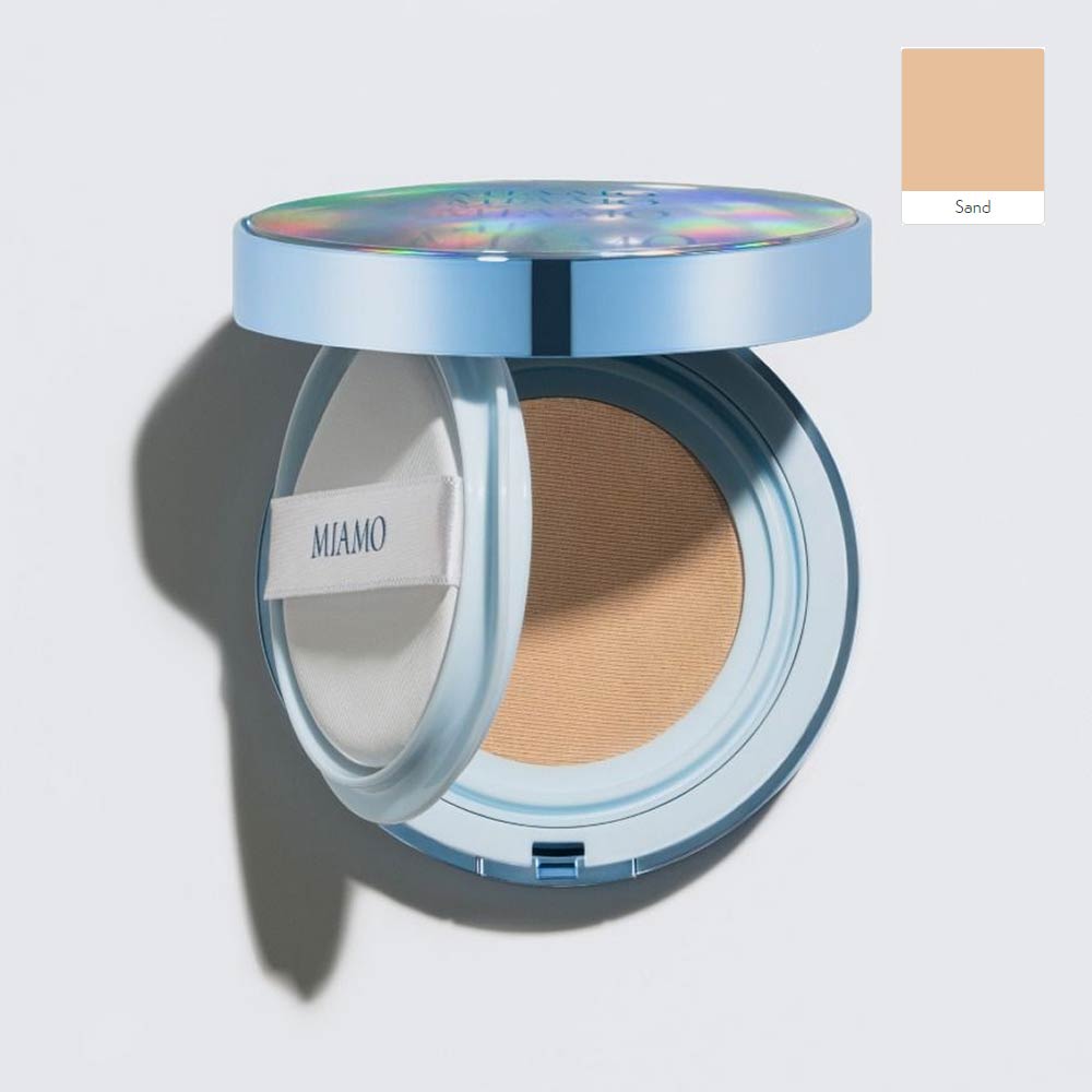 MIAMO Second Skin Mesh Cushion Foundation SPF 50 PA+++ nuanța Sand, 11g
