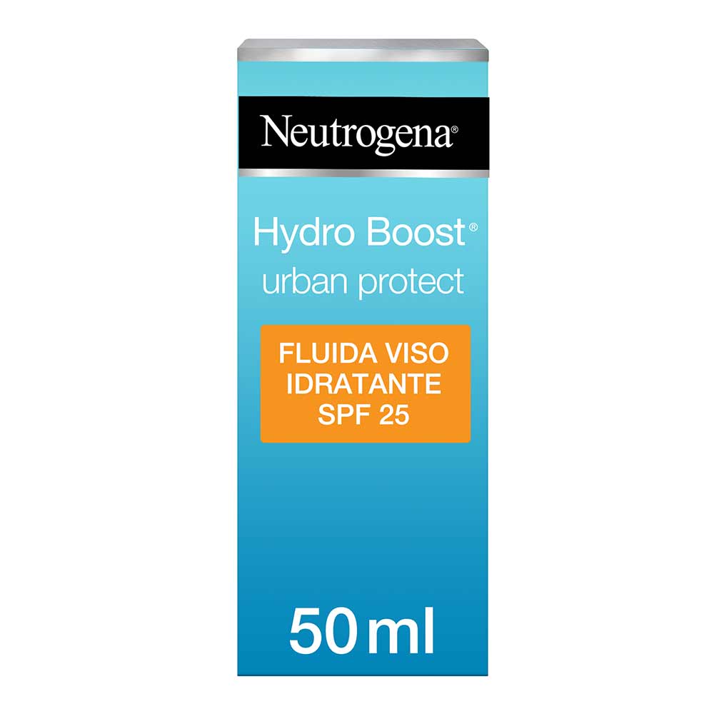 NEUTROGENA Hydro Boost Fluid facial SPF25 hidratant cu acid hialuronic, protecție solară, antioxidanți și vitamina C, 50ml