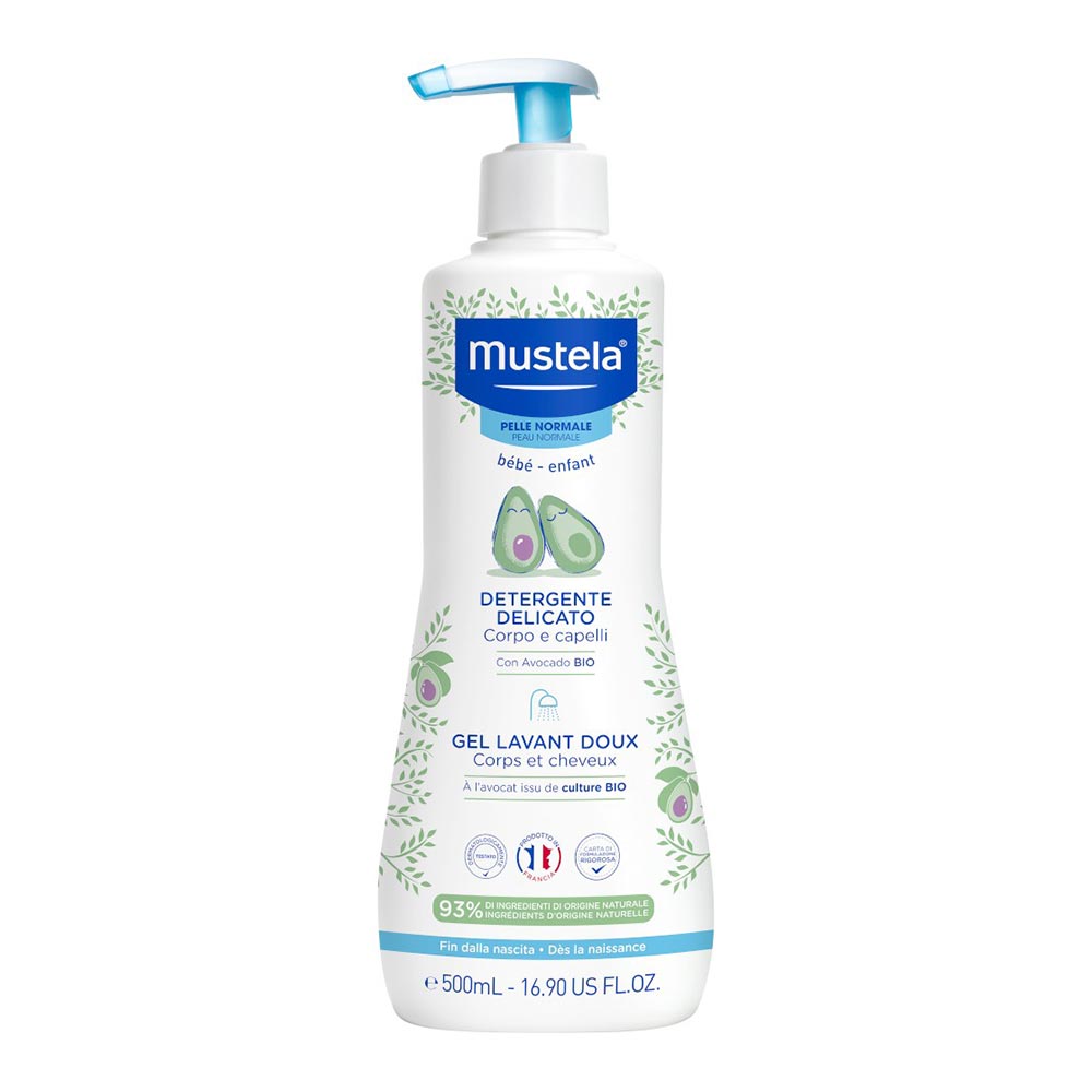 Mustela Gel de curățare delicat pentru corp și păr 500 ml