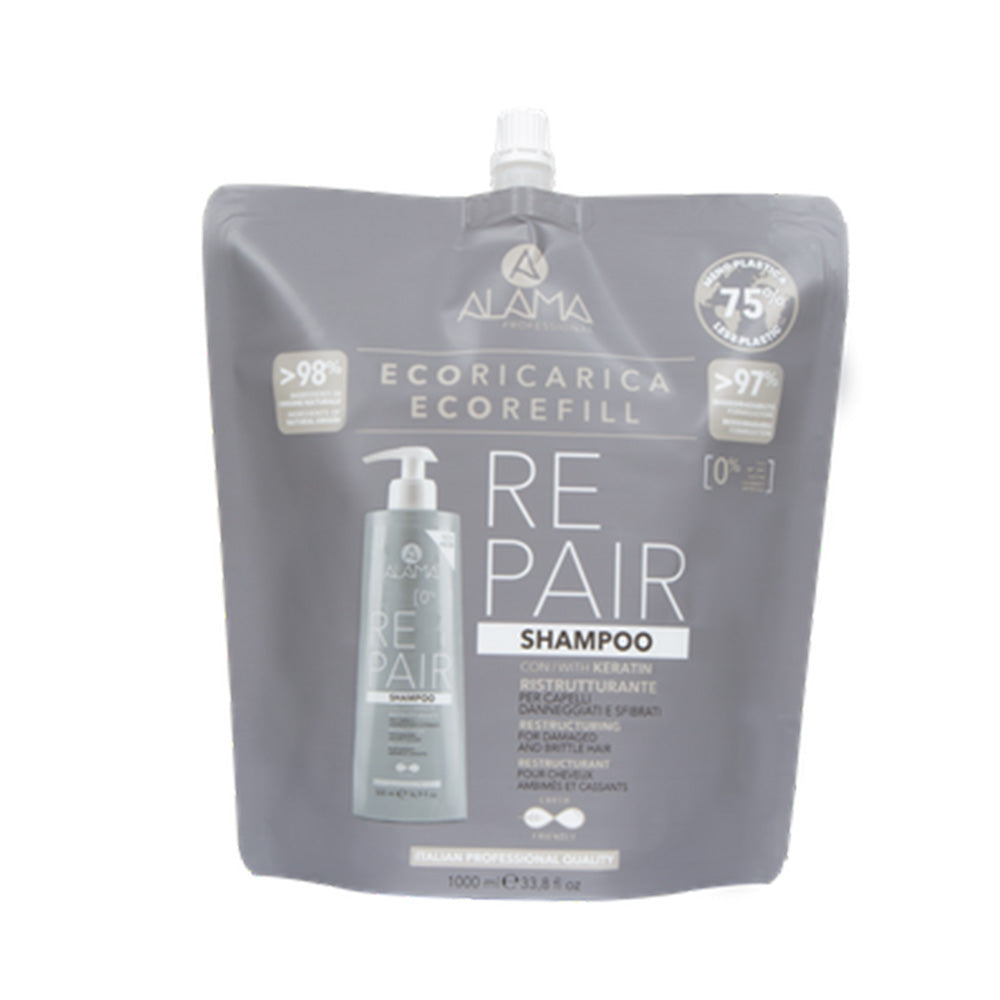 Alama Repair - Eco rezerve Șampon restructurant păr deteriorat, 1000 ml
