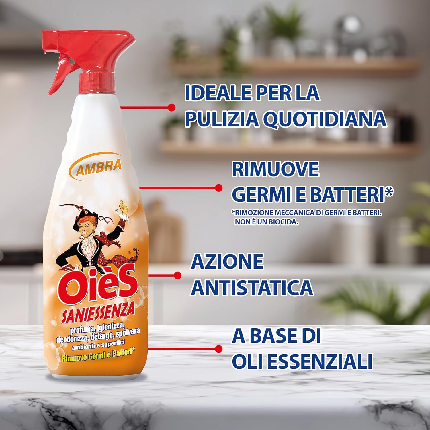 OIES Degresant profesional parfumat Ambra, 750 ml