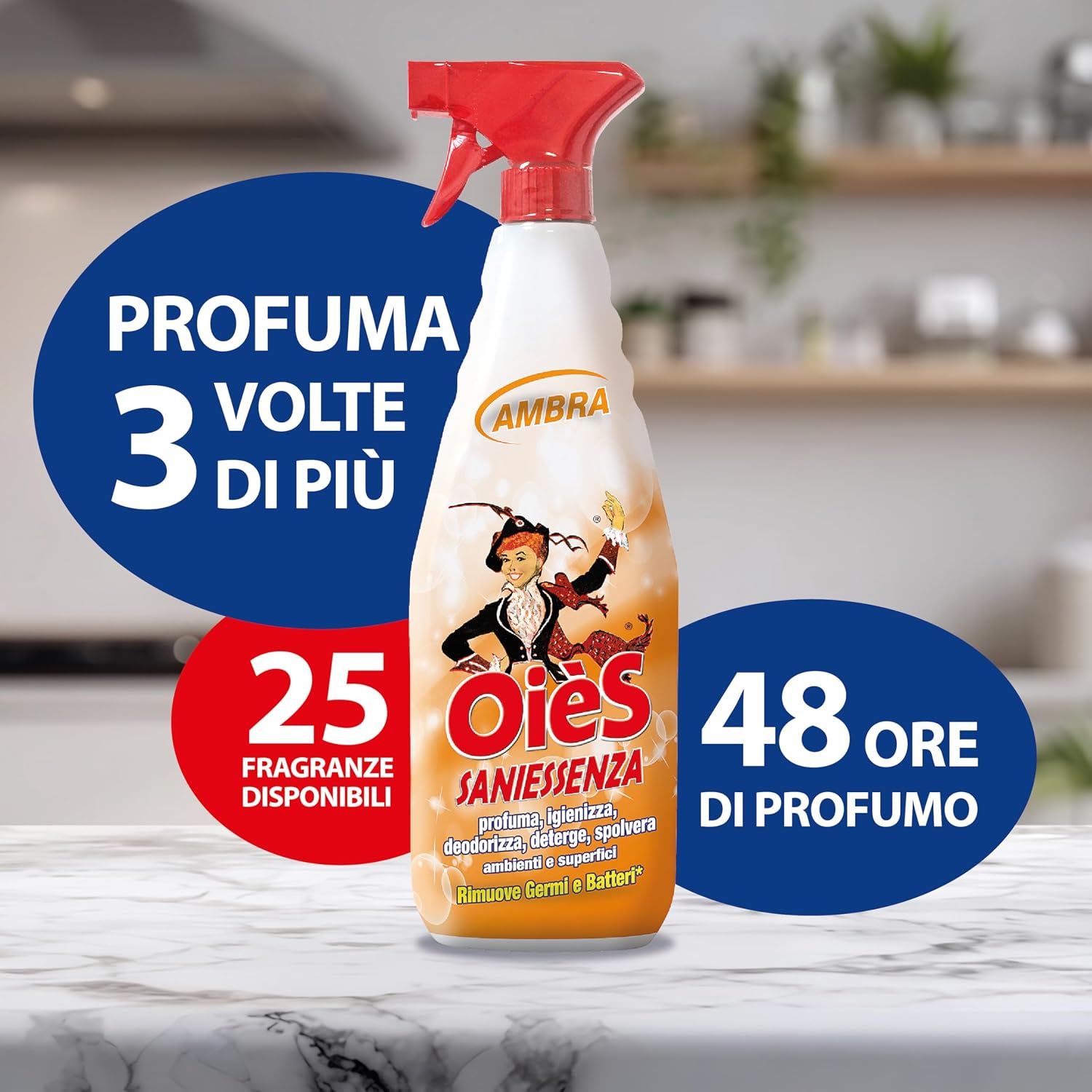 OIES Degresant profesional parfumat Ambra, 750 ml