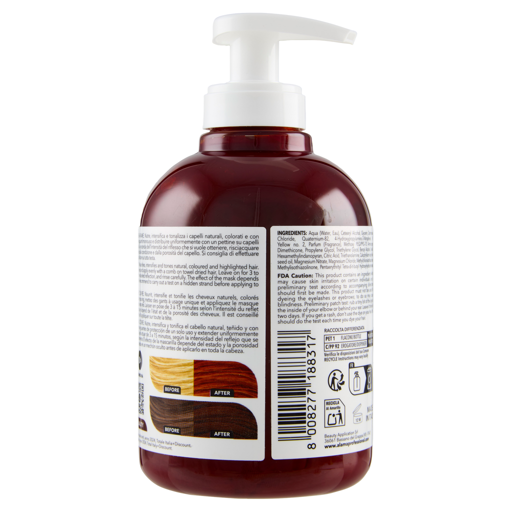 ALAMA S.O.S. Color&Go Mască nuanțatoare Cupru, 300 ml