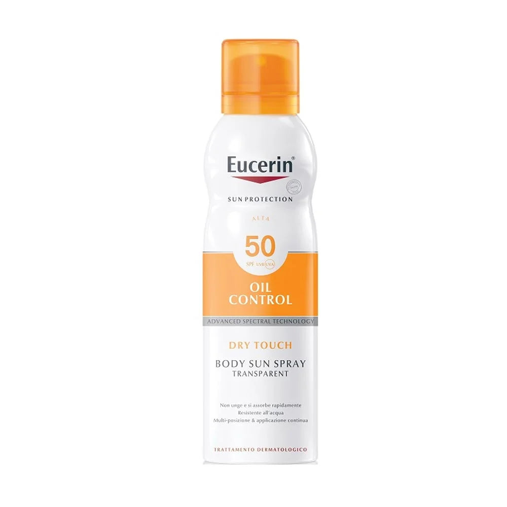 EUCERIN Sun Oil Control Dry Touch Spray SPF 50 Spray solar cu efect Dry Touch pentru corp 200 ml
