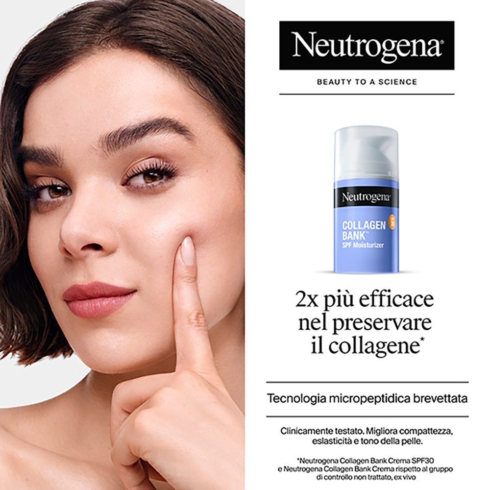 NEUTROGENA Collagen Bank Cremă hidratantă pentru față SPF30 cu colagen, tehnologie micropeptidică și bakuchiol, cu protecție anti-age, 50ml