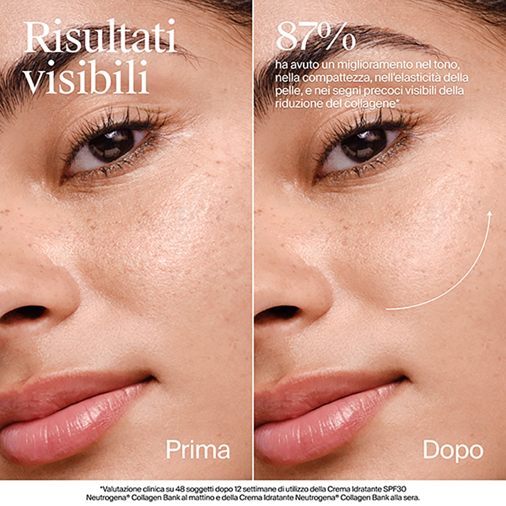 NEUTROGENA Collagen Bank Cremă hidratantă pentru față SPF30 cu colagen, tehnologie micropeptidică și bakuchiol, cu protecție anti-age, 50ml