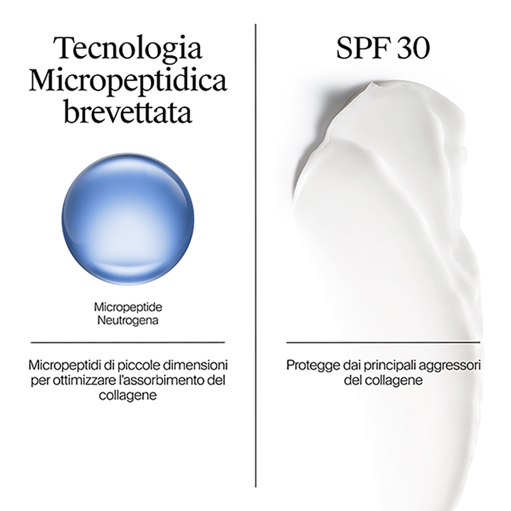 NEUTROGENA Collagen Bank Cremă hidratantă pentru față SPF30 cu colagen, tehnologie micropeptidică și bakuchiol, cu protecție anti-age, 50ml