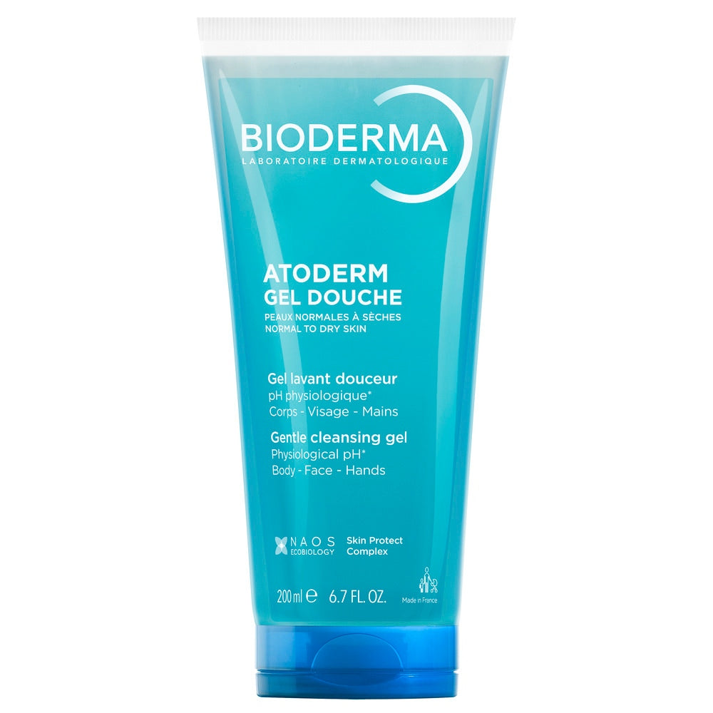 BIODERMA Atoderm Gel Douche – Gel de duș delicat pentru piele normală și uscată, 200 ml