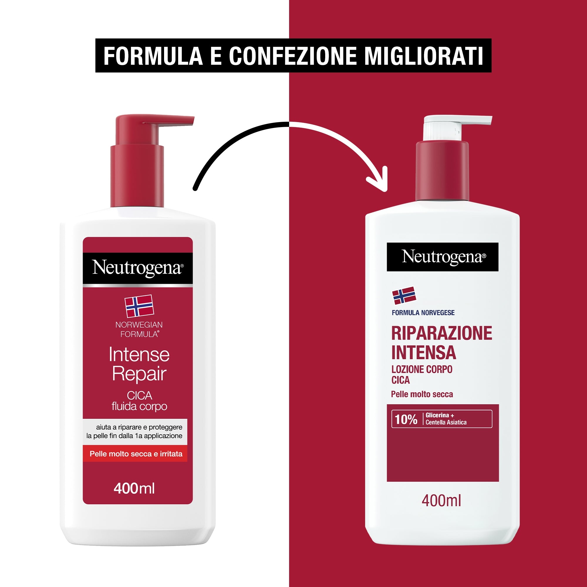 NEUTROGENA Cremă hidratantă pentru corp, confort intens pentru piele foarte uscată, 300ml