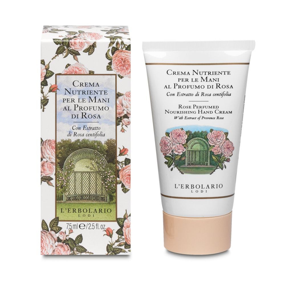 L'ERBOLARIO Rosa – Cremă nutritivă pentru mâini, 75ml