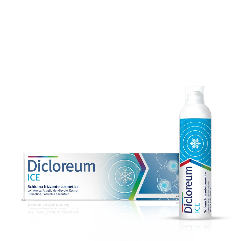 DICLOREUM Ice Spumă efervescentă pentru traumatisme și contuzii, 150 ml