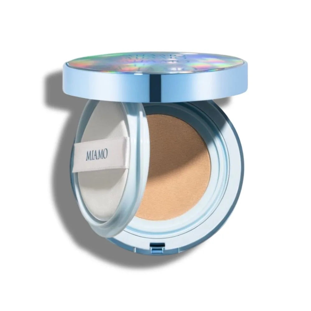 MIAMO Second Skin Mesh Cushion Foundation SPF 50 PA+++ fond de ten cushion, nuanța Ivory, 13,5 g