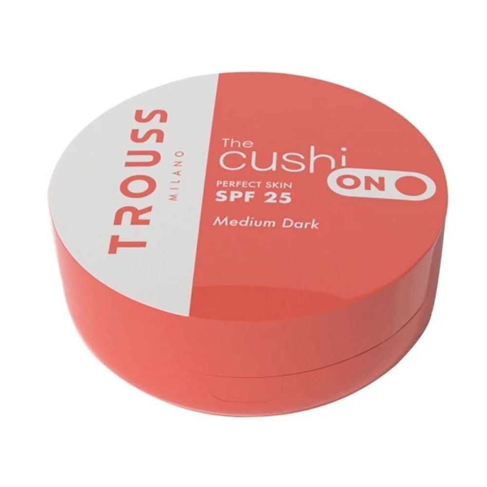 TROUSS Cushi-On Fond de ten compact cu acoperire ridicată SPF25 nuanța Medium Dark, 4,5ml