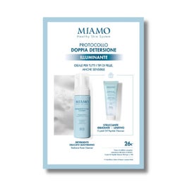 MIAMO protocol dublă Detersione iluminator Radiance Foam Cleanser 150ml + Crystal Oil Peptide Cleanser 50ml