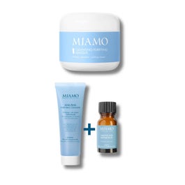 MIAMO protocol Essenziale Punti Neri Cleansing Masque 60ml + AHA/BHA Purifying Cleanser 50ml + Salicylic Acid Exfoliator 10ml