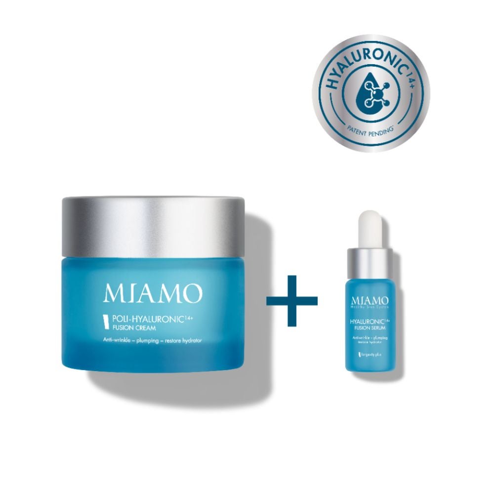 MIAMO Poly-Hyaluronic 14+ Fusion Cream cremă pentru față 50ml + Hyaluron 14+ Fusion Serum ser 4ml