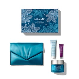 MIAMO Cozy Christmas - set Daily Longevity Cell-Care Cream cremă pentru față 50ml + Vitamin Complex Milk Cleanser produs de curățare 50ml+ Anti-Glycoxidant Masque mască 10ml
