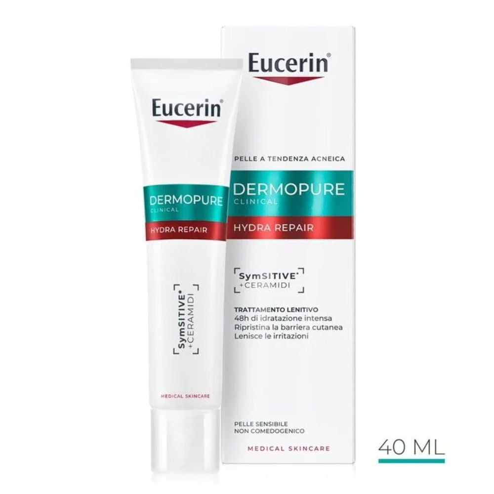 EUCERIN Dermopure Clinical - Hydra Repair tratament calmant pentru ten gras, sensibil, cu tendință acneică 40 ml