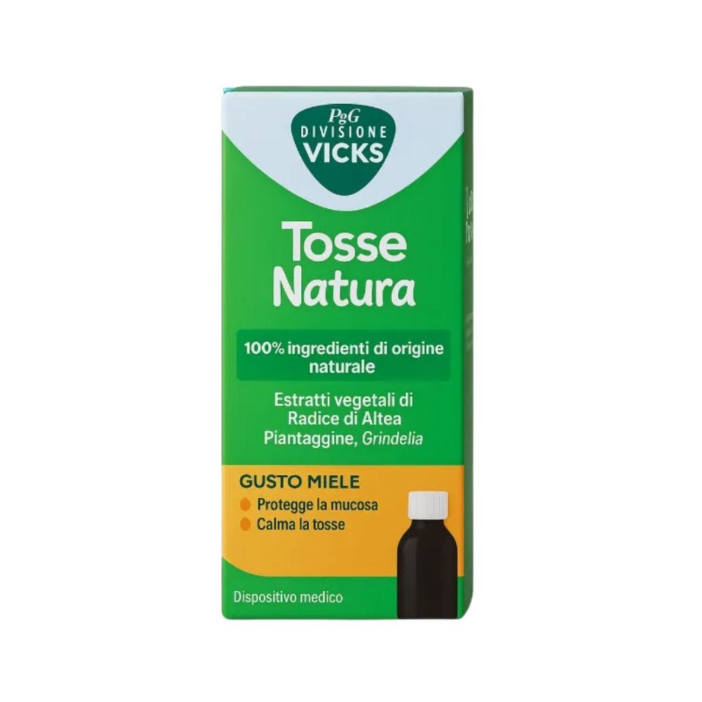VICKS Tosse Natura Adulti Sirop pentru tuse uscată și productivă, 140 ml