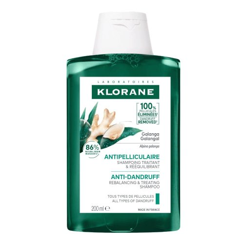 KLORANE Galanga – Șampon antimătreață tratament și reechilibrare, 200 ml