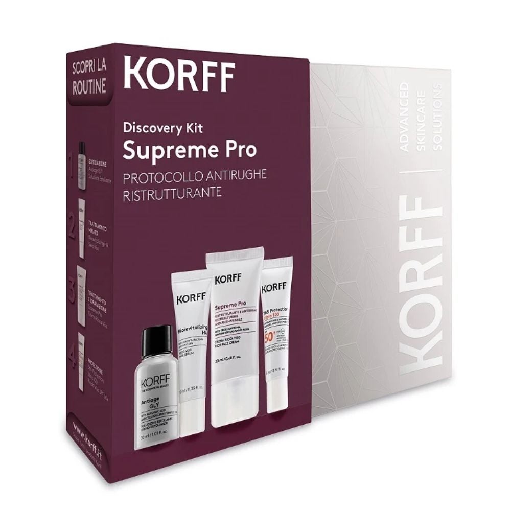 KORFF Discovery Kit Supreme Pro – Set anti-rid restructurant cu 4 produse
