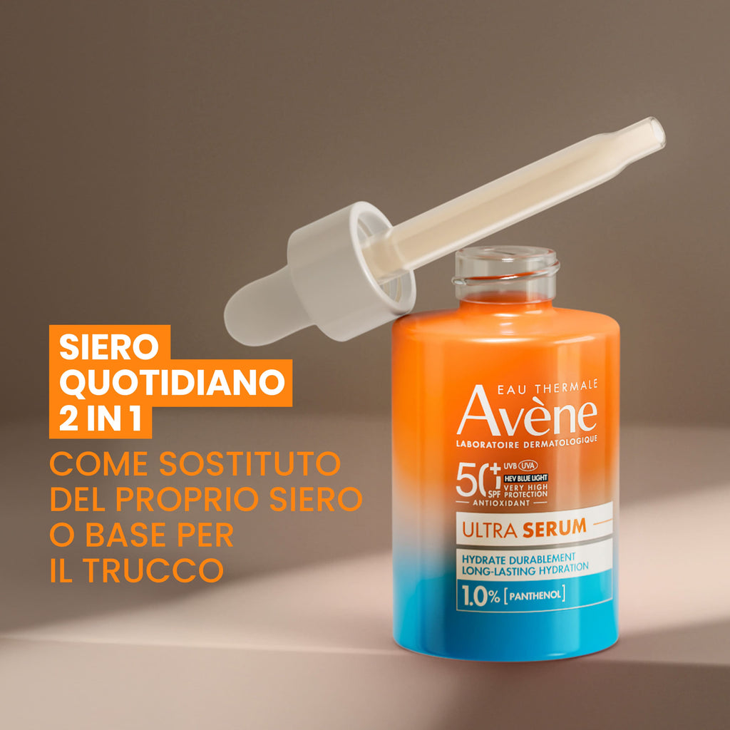AVÈNE Ultra Serum SPF50+ Ser solar hidratant pentru față, 30 ml