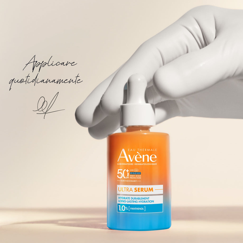 AVÈNE Ultra Serum SPF50+ Ser solar hidratant pentru față, 30 ml