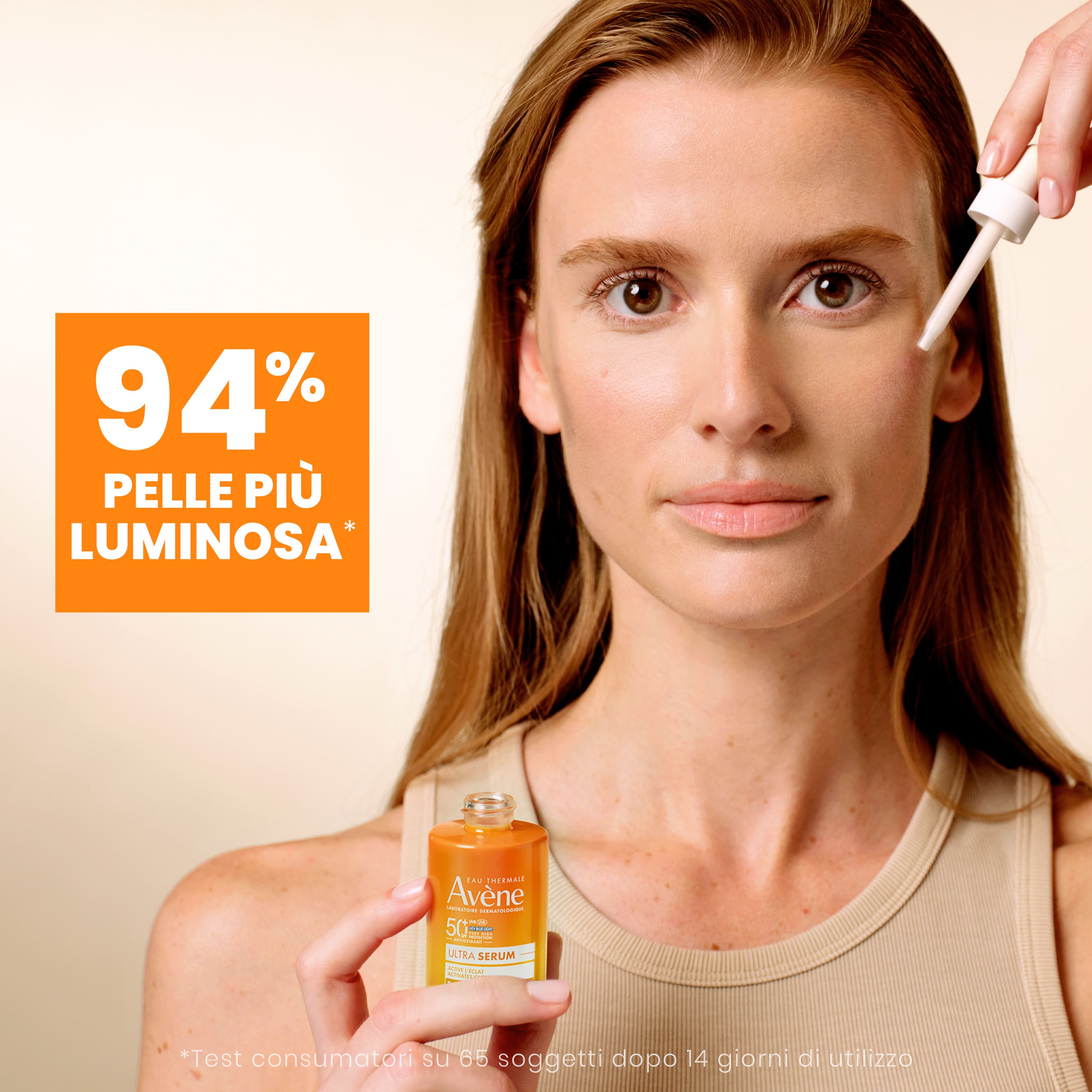 AVÈNE Ultra Serum SPF50+ Ser solar iluminator pentru față, 30 ml