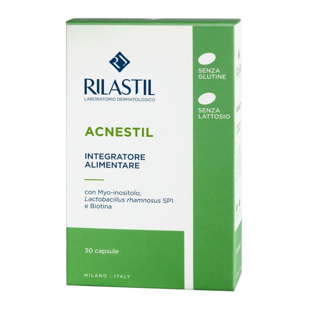 RILASTIL Acnestil Supliment alimentar pentru echilibrul florei intestinale și piele sănătoasă, 30 capsule