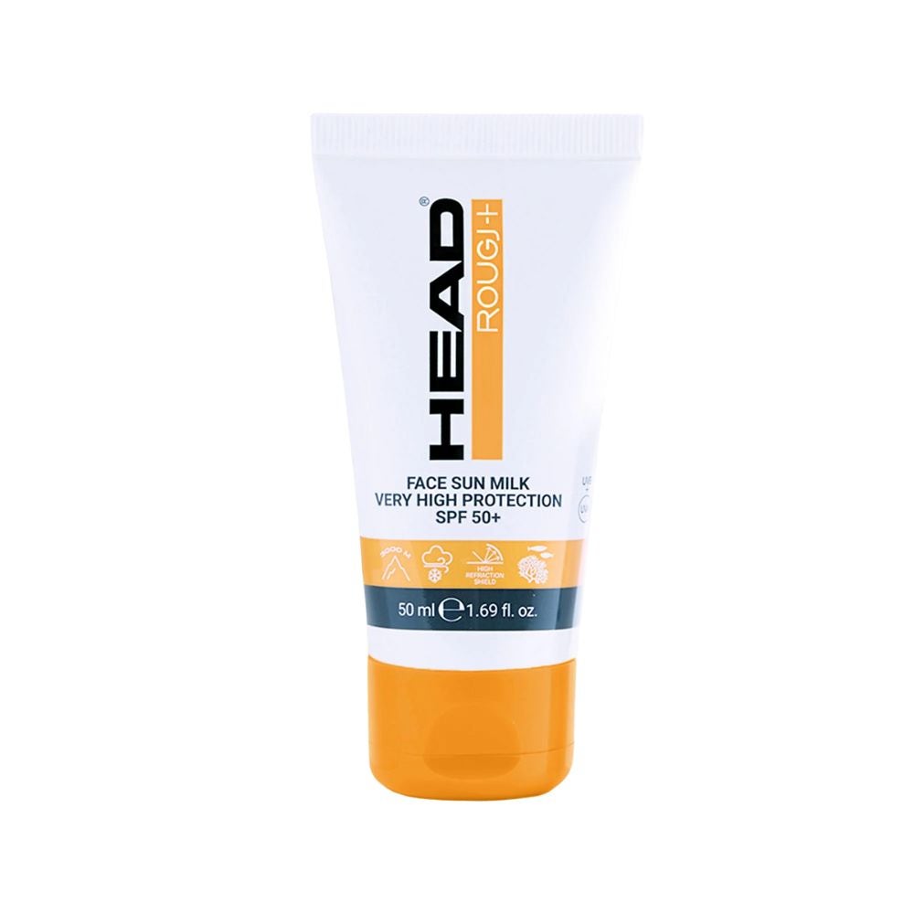 Rougj Head Lapte solar pentru față SPF50+ pentru sport outdoor și condiții extreme, 50 ml