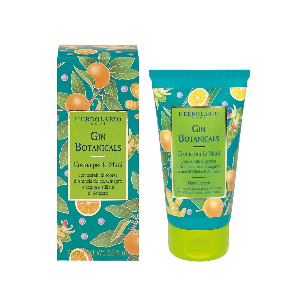 L'ERBOLARIO Gin Botanicals – Cremă hidratantă pentru mâini, 75 ml