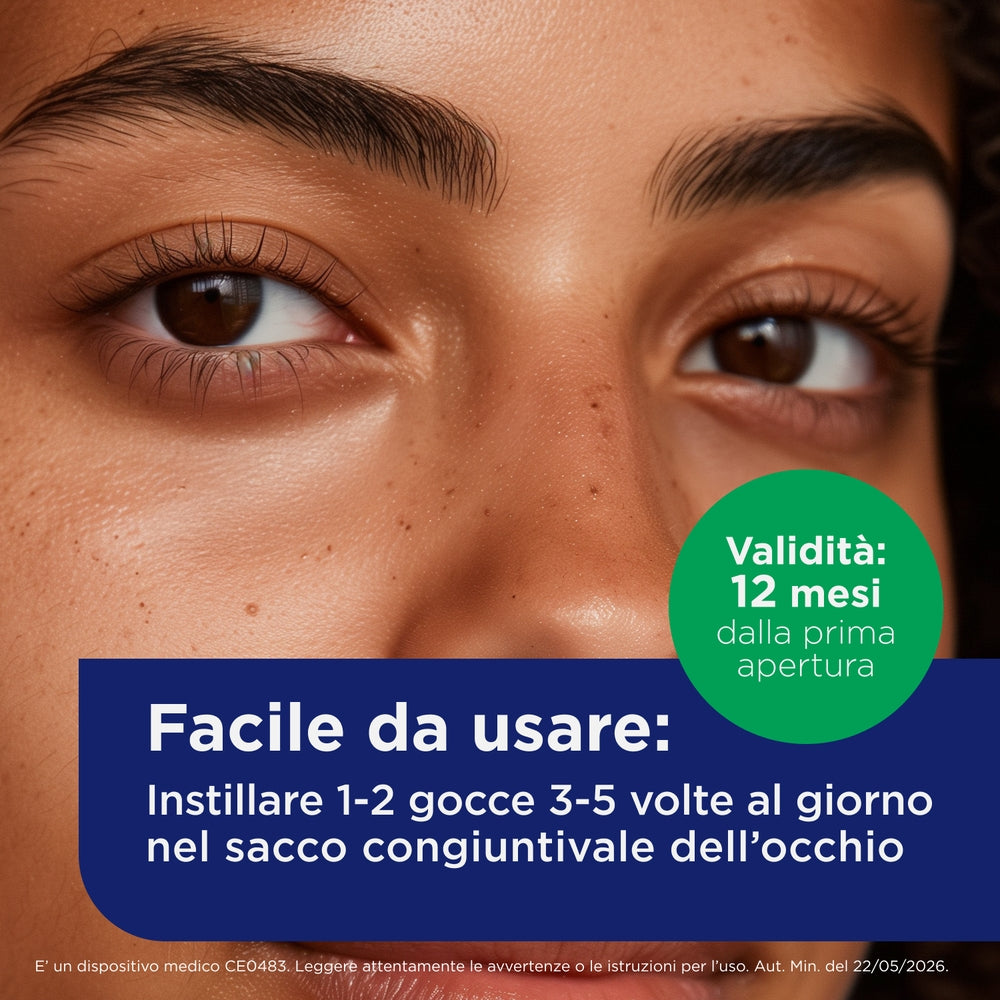 BEPANTHENOL Picături oftalmice lubrifiante fără conservanți pentru ochi uscați, 10 ml