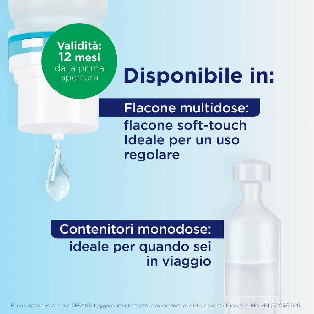 BEPANTHENOL Picături oftalmice lubrifiante fără conservanți pentru ochi uscați, 10 ml