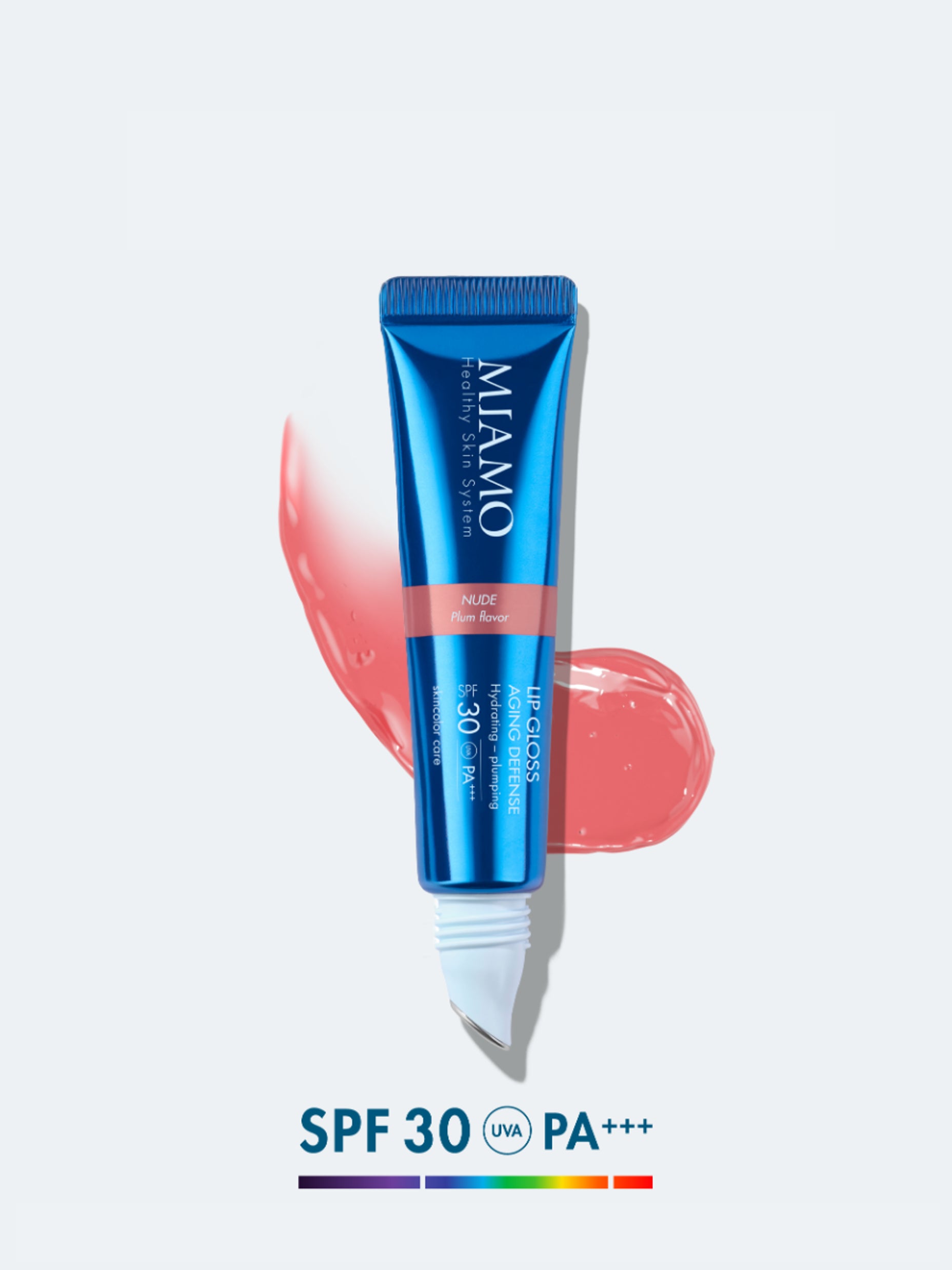 MIAMO Lip Gloss SPF 30 – Protector, Volumizant și Hidratant, nuanța Nude, 15 ml