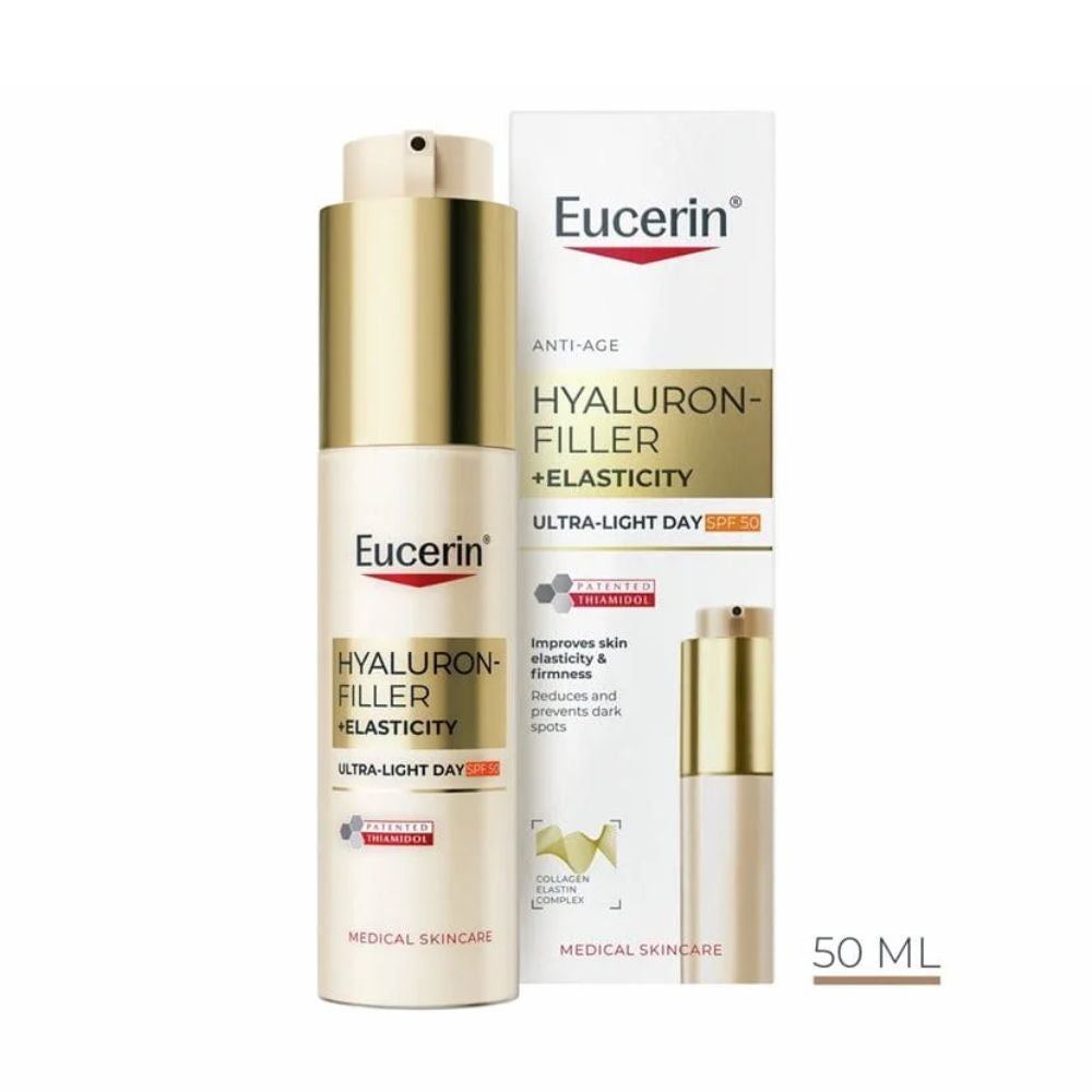 EUCERIN Hyaluron Filler + Elasticity Fluid de zi ultra-lejer SPF50 50 ml