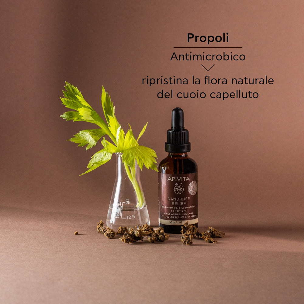 APIVITA Dandruff Relief - Ulei calmant anti-mătreață pentru scalp uscat, 50ml