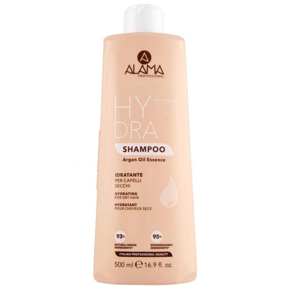 ALAMA Hydra - Șampon hidratant pentru păr uscat cu ulei de argan, 500 ml