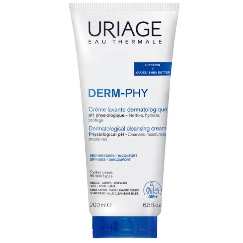 URIAGE Cremă de Curățare Dermatologică pentru Piele Sensibilă, 200 ml