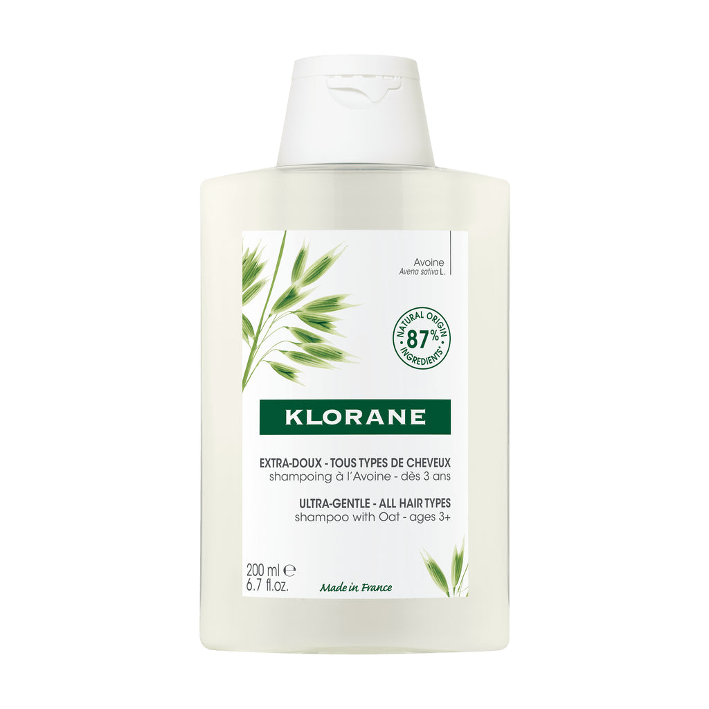 KLORANE – Șampon Ultra-Delicat cu Lapte de Ovăz pentru Toate Tipurile de Păr, 200 ml