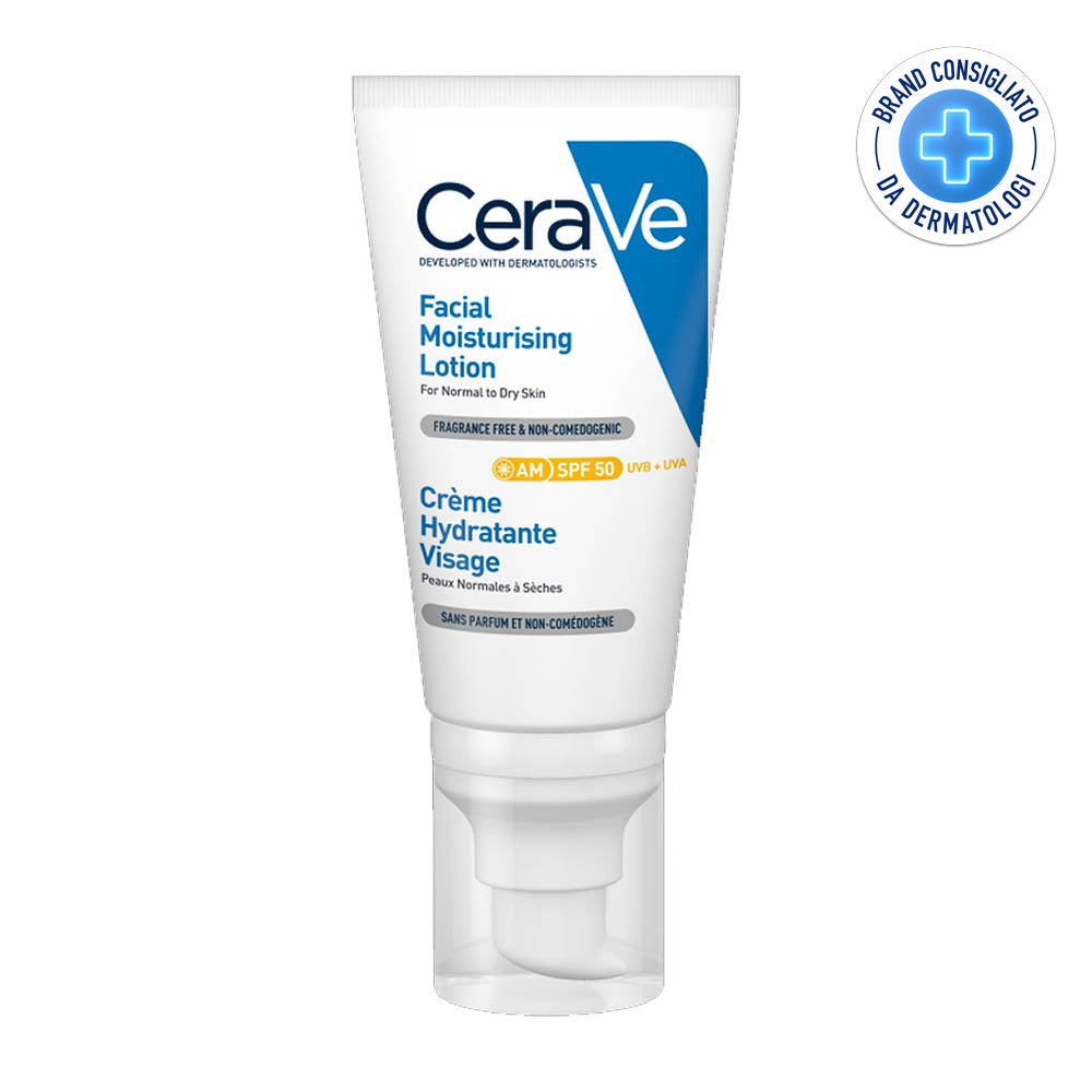 CERAVE Cremă hidratantă pentru față SPF50, 52 ml