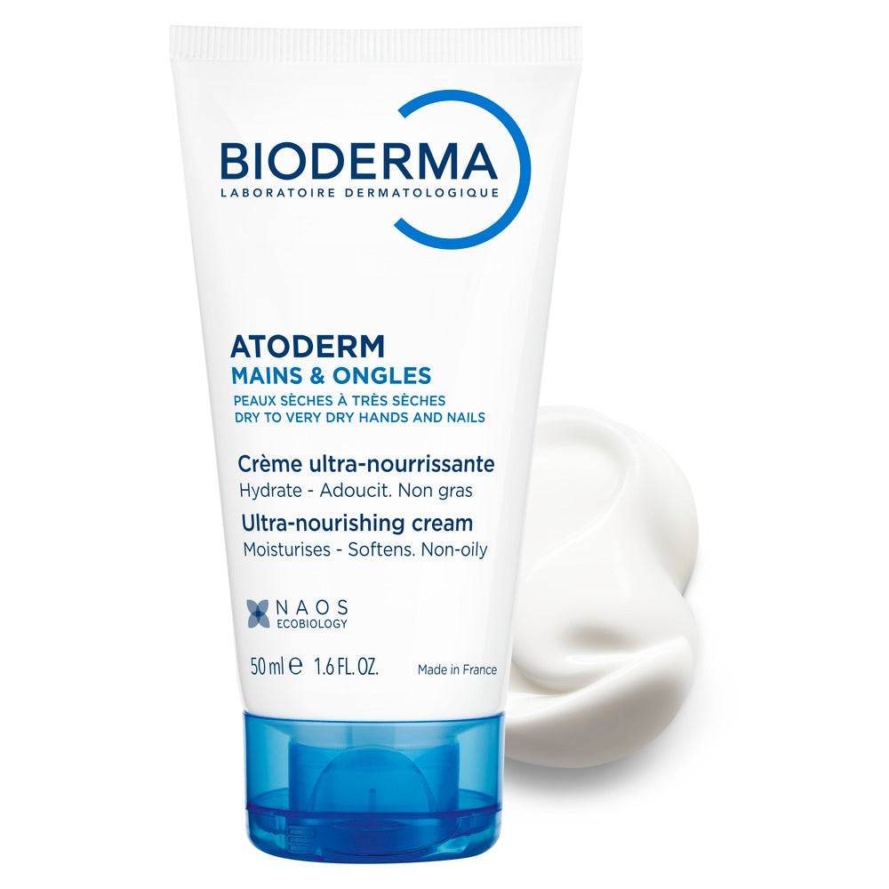 BIODERMA Atoderm - Cremă ultra-reparatoare pentru mâini și un ghii, 50 ml
