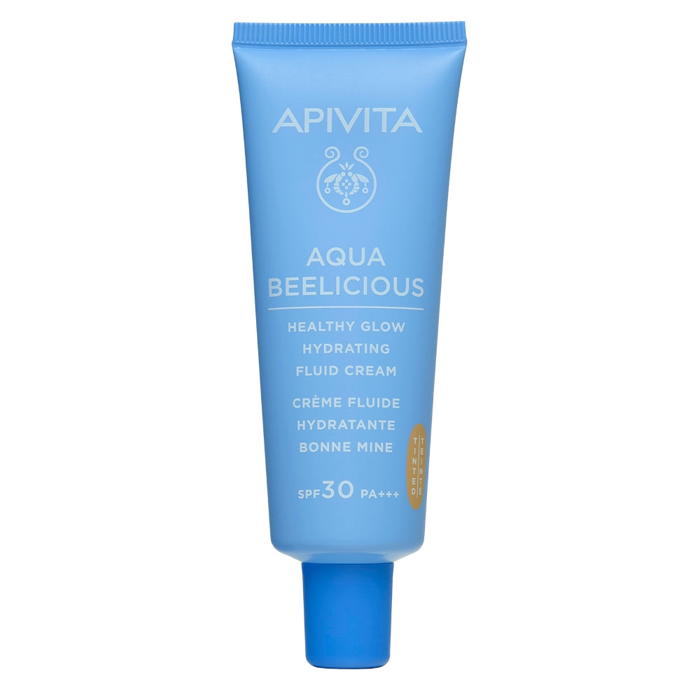 APIVITA Aqua Beelicious - Cremă hidratantă nuanțatoare Healthy Glow SPF30, 40ml